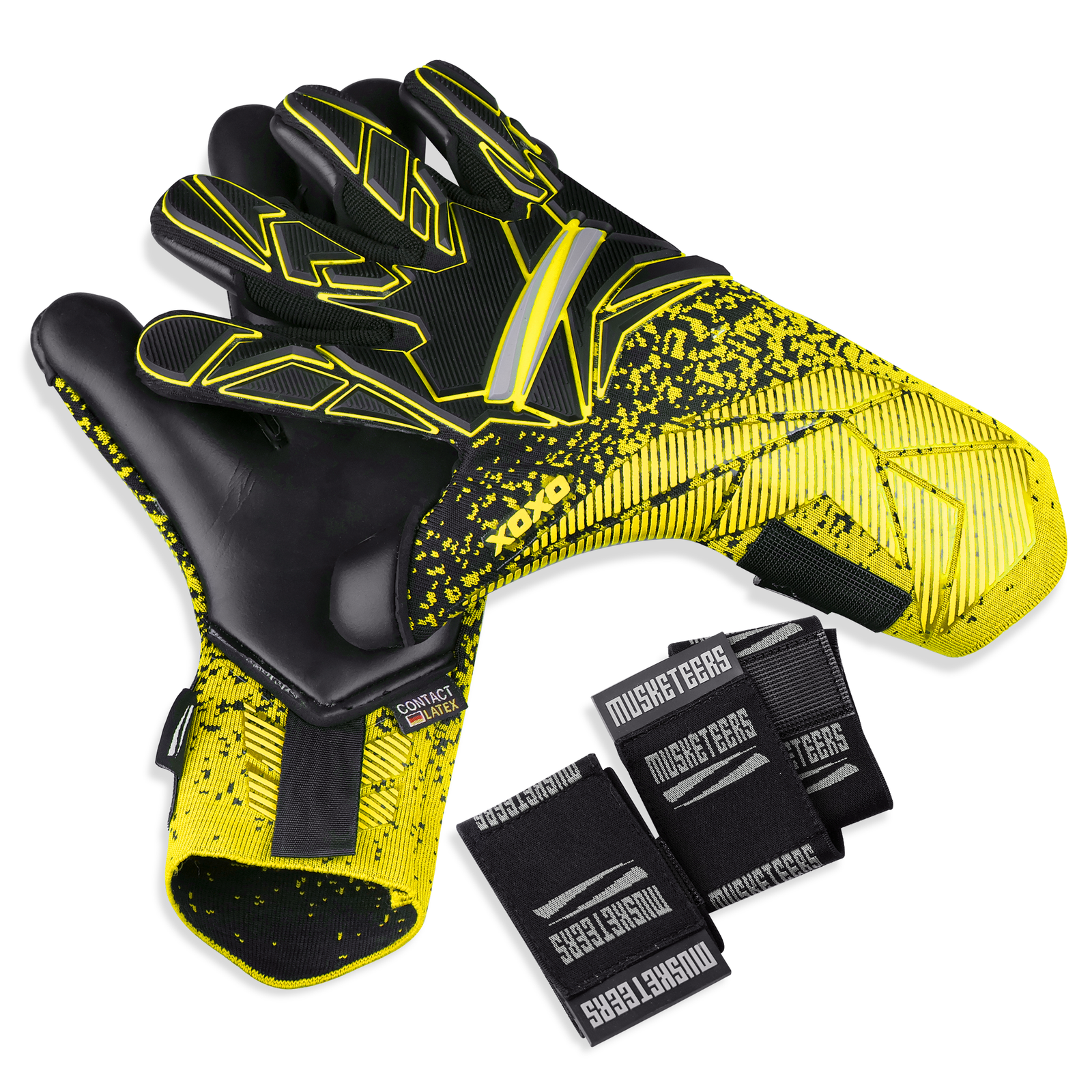 Musketeers Elite Goalkeeper gloves-Yellow